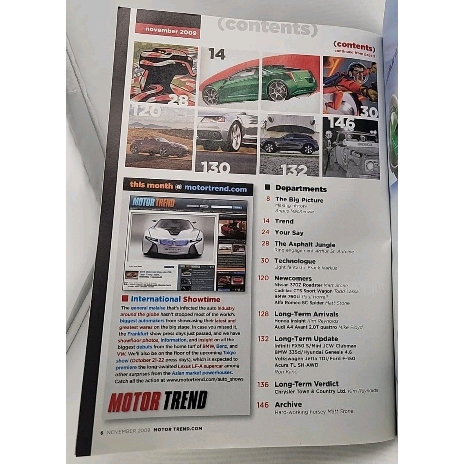 Motor Trend Magazine November 2009