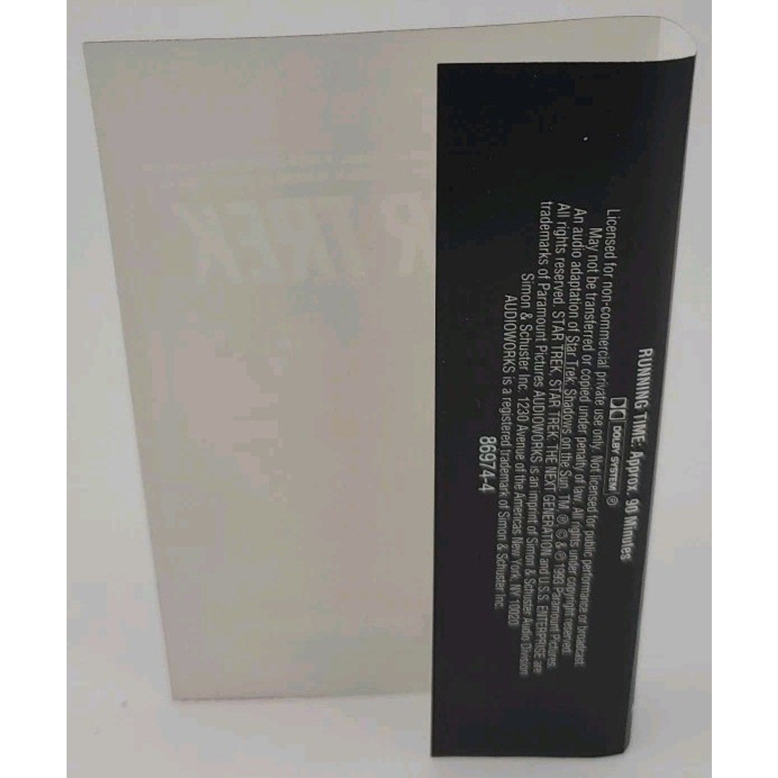 Star Trek - Shadows On The Sun - 2 Cassettes
