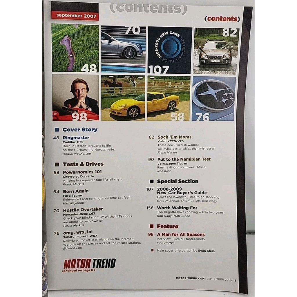 Motor Trend Magazine September 2007