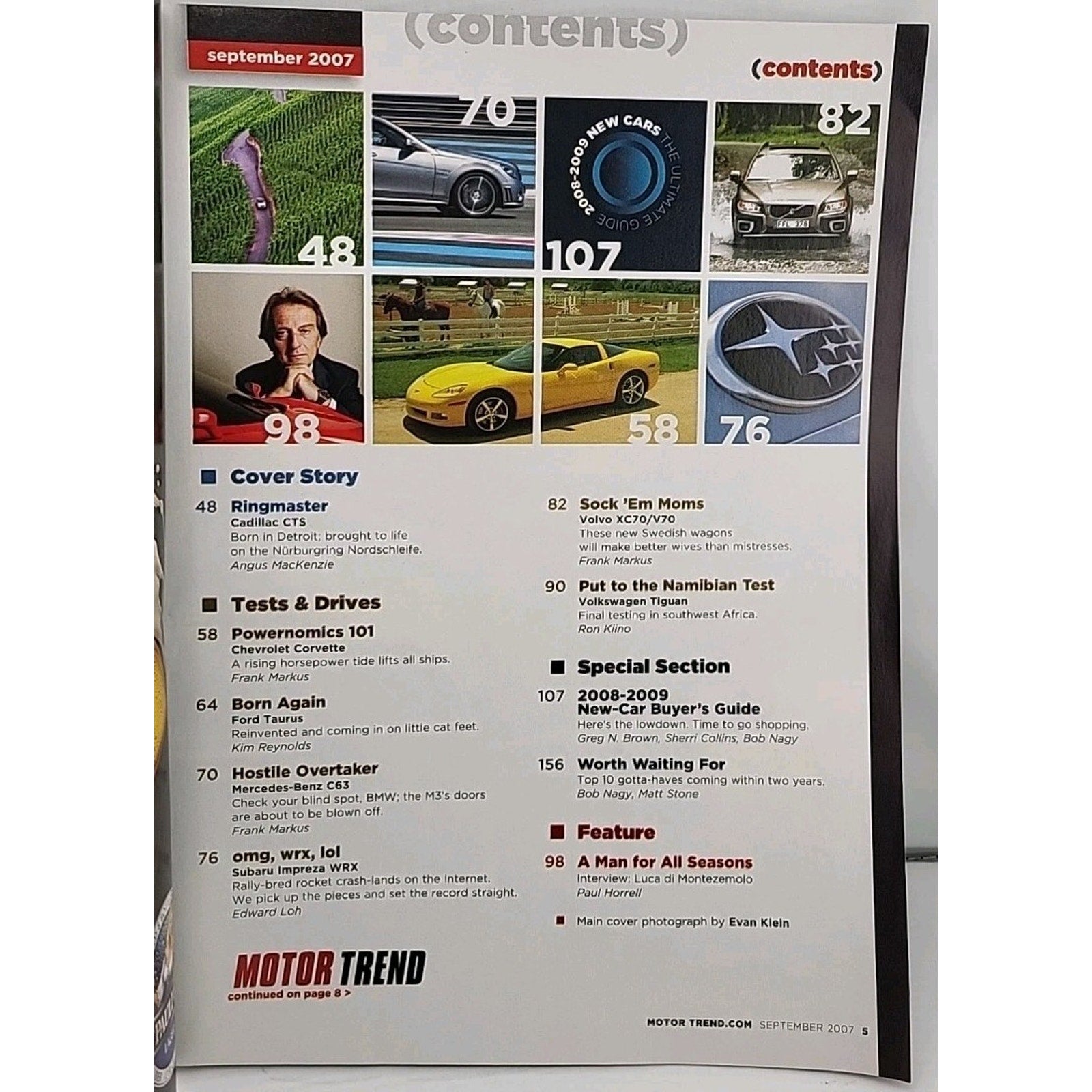 Motor Trend Magazine September 2007