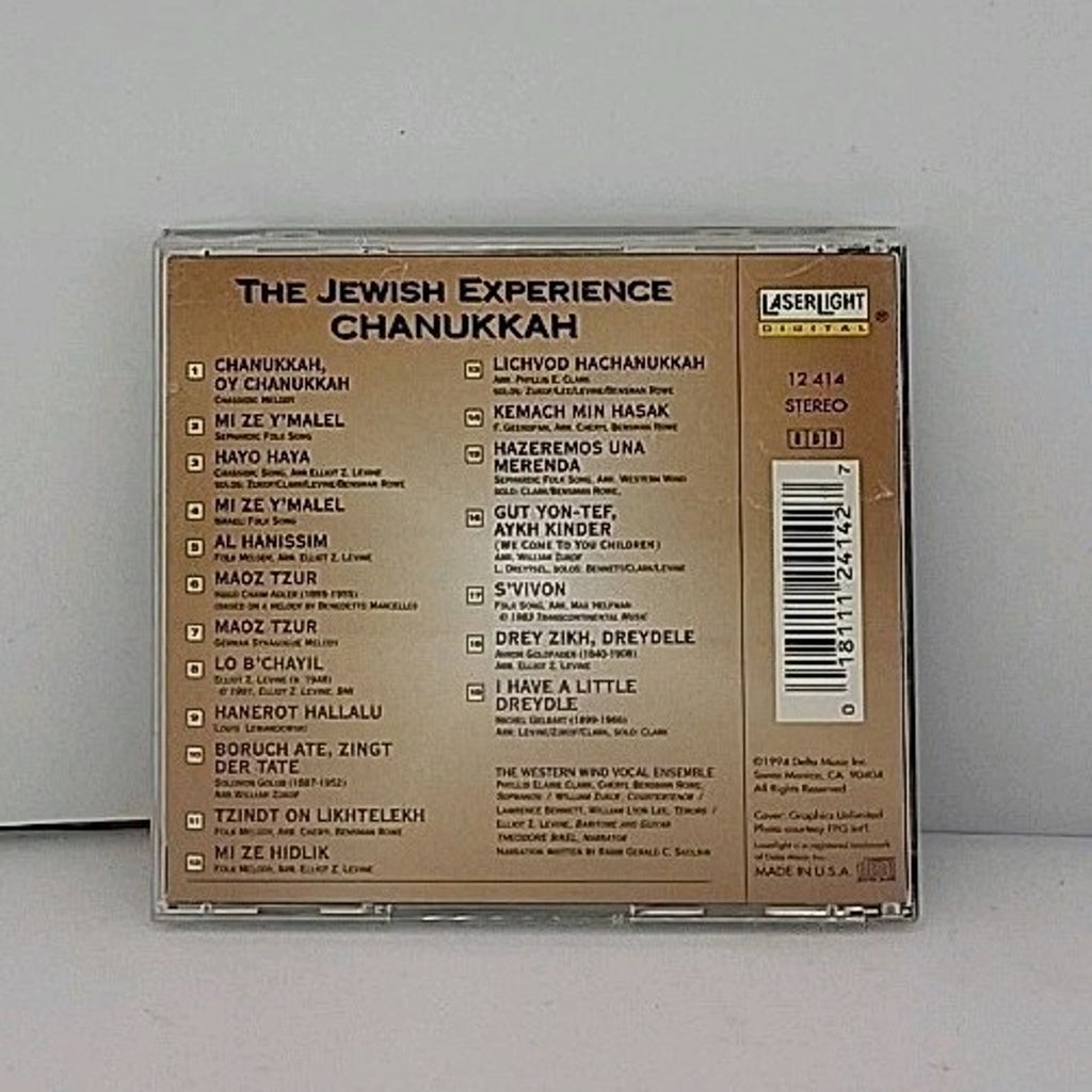 Chanukkah: The Jewish Experience by Western Wind (Vocal Ens.) (CD, Oct-1994,...