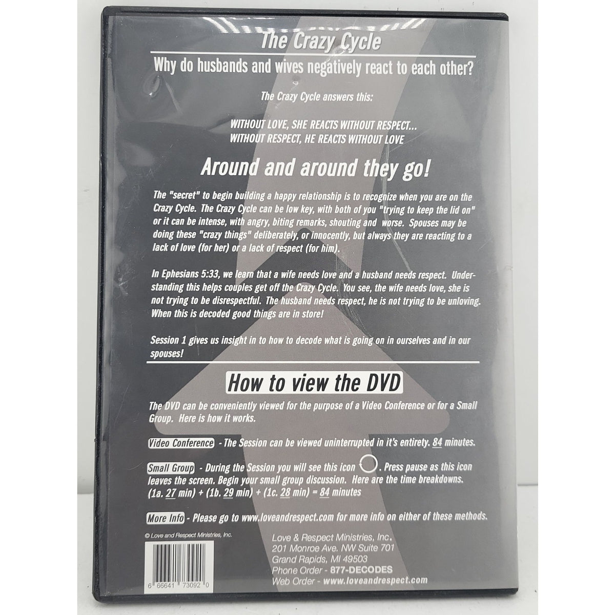 The Crazy Cycle Dr. Emerson Eggerichs Session 1 DVD