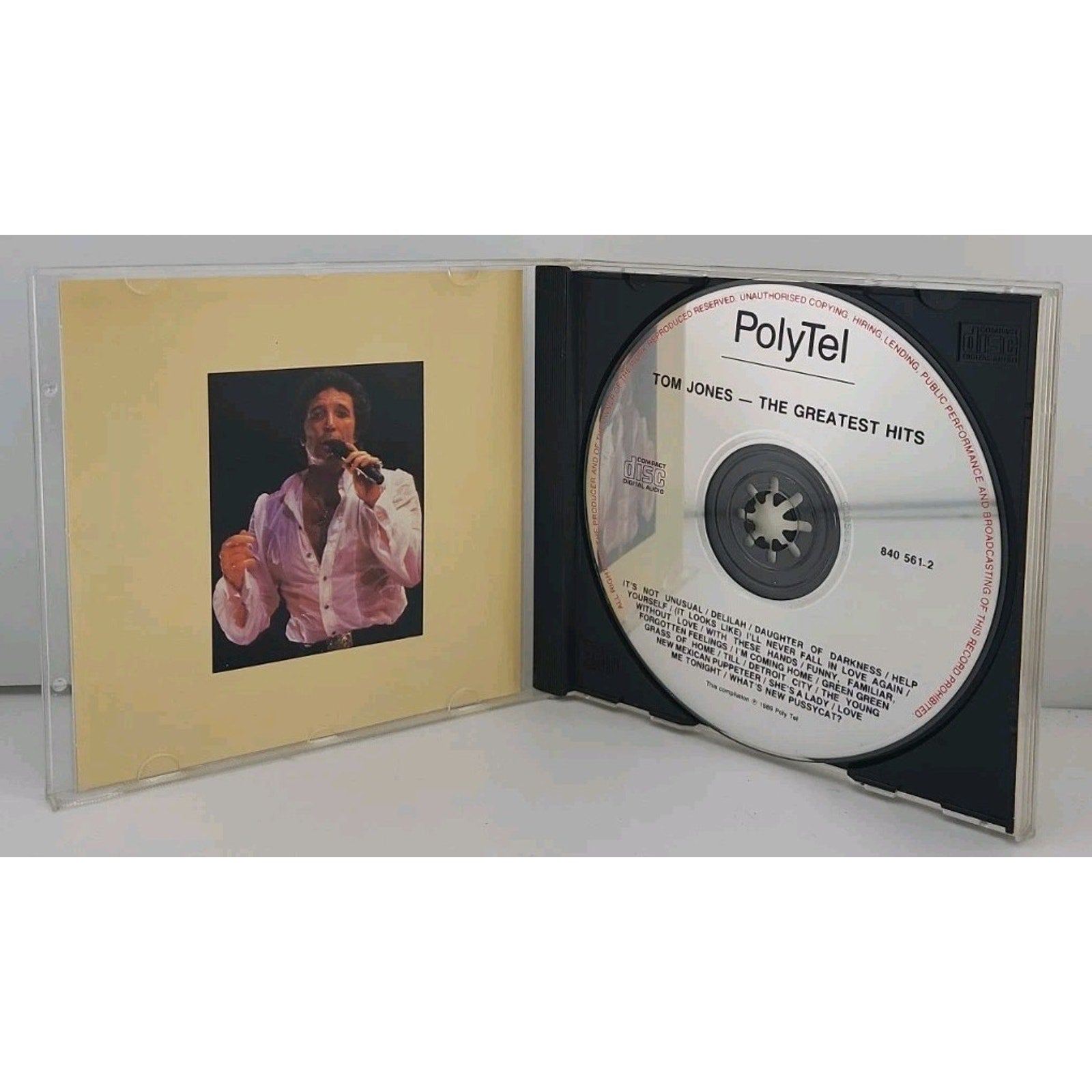 Tom Jones the Greatest Hits Music CD Polytel