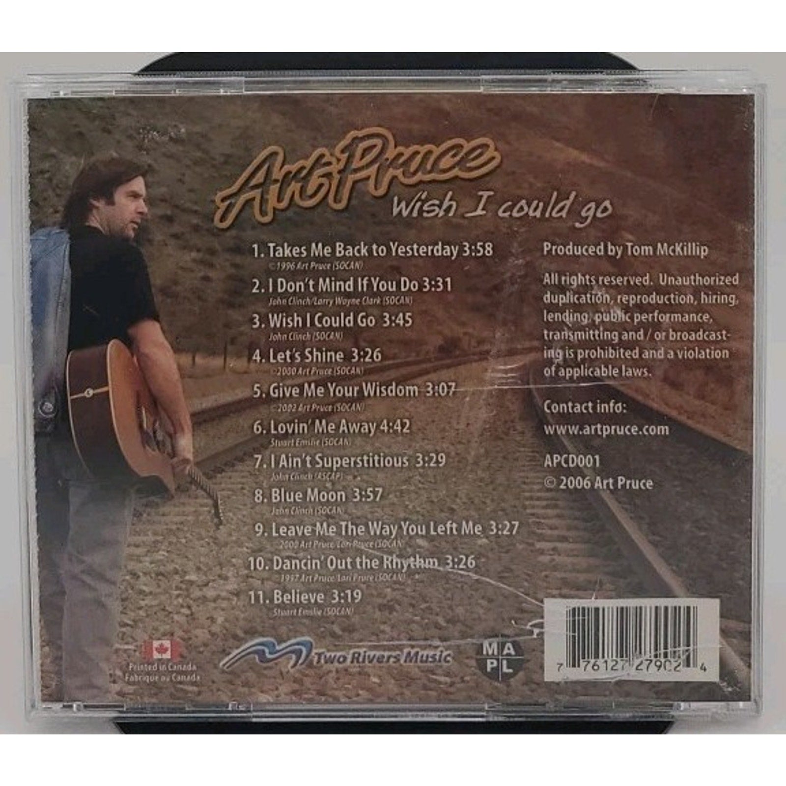 Art Pruce - Wish I Could Go CD