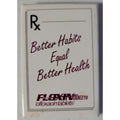 Rx Better Habbits Equal Better Health Floxin Tablets Pinback