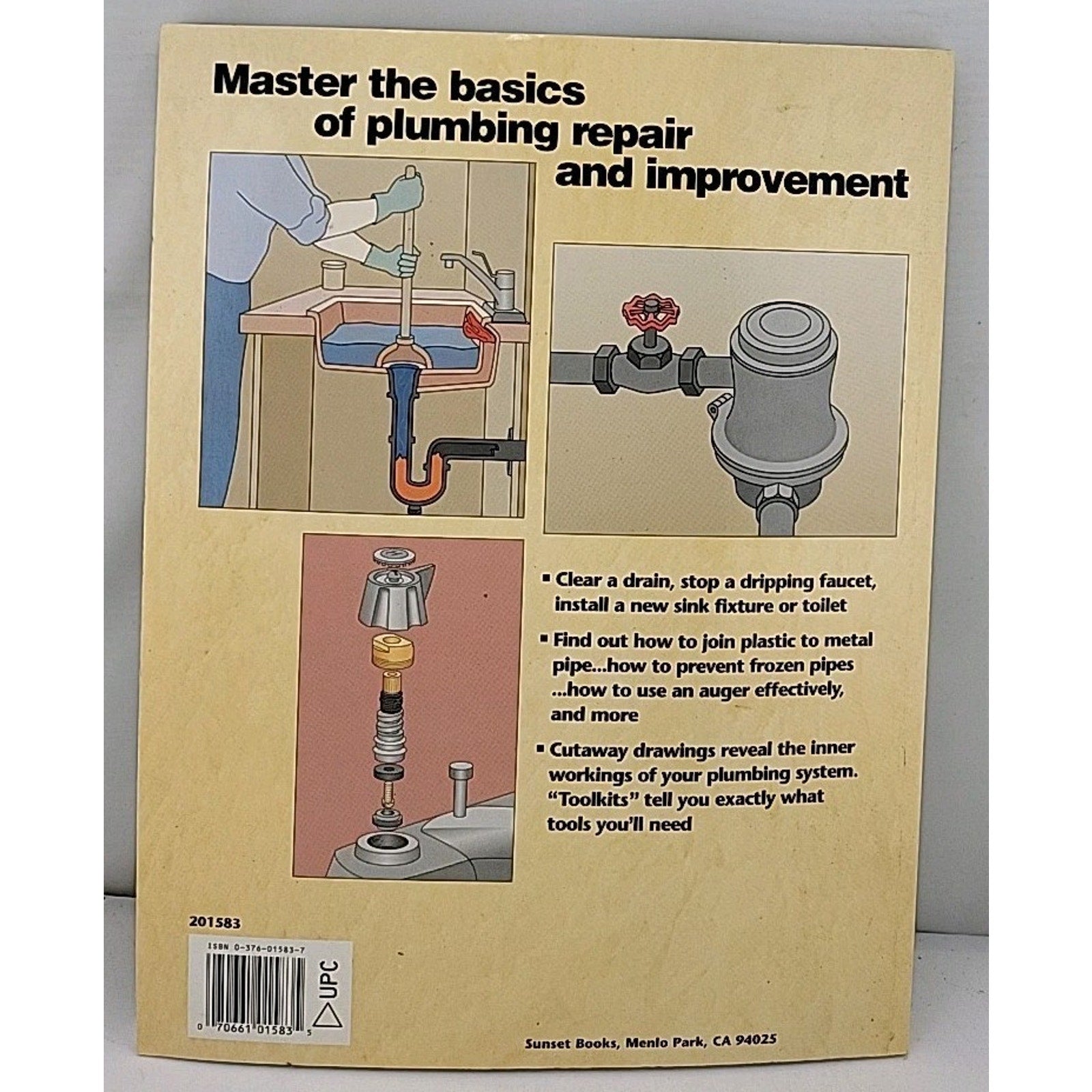 Basic Plumbing Illustrated by Sunset Publishing Staff (Trade Paperback)