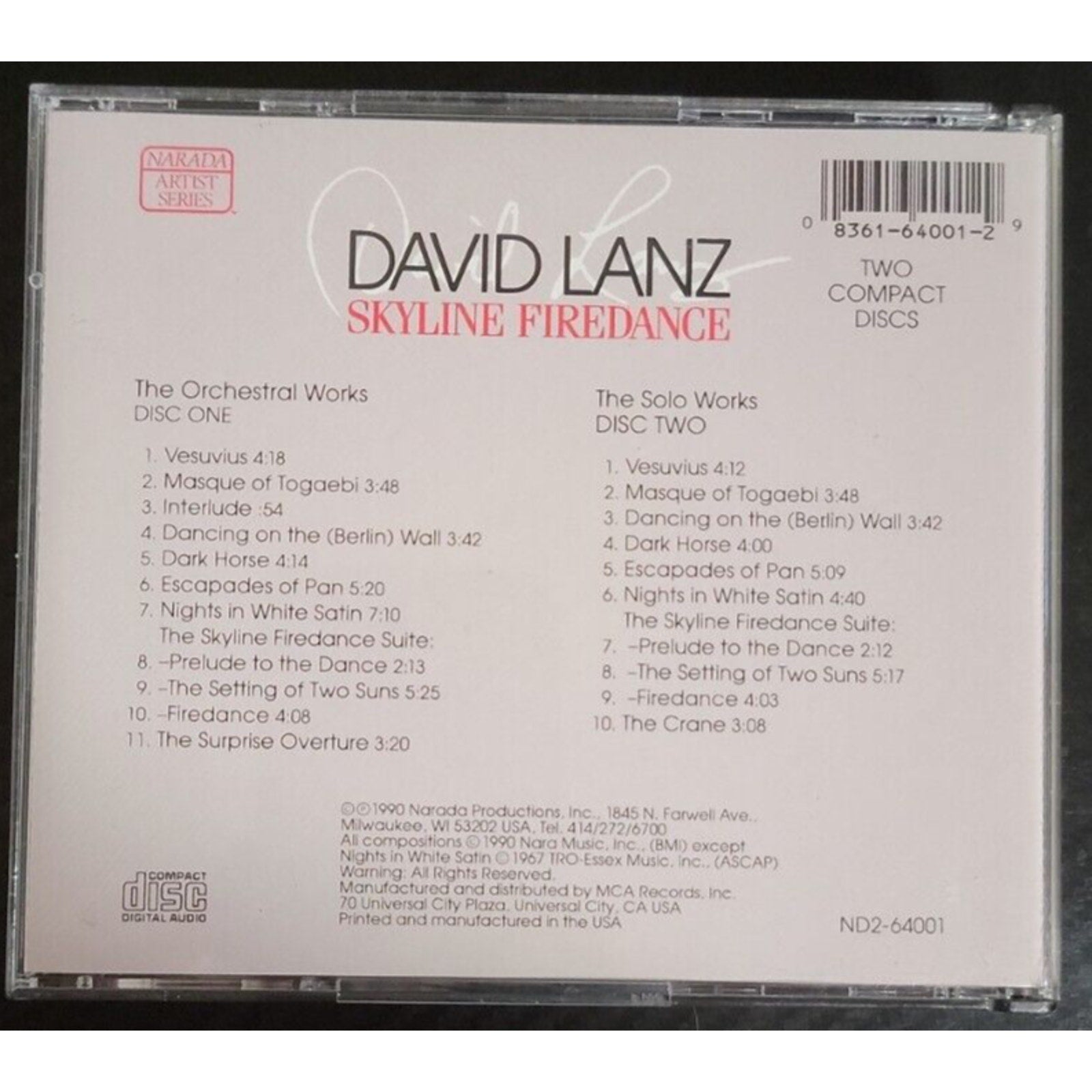Lanz, David : Skyline Firedance (CD)