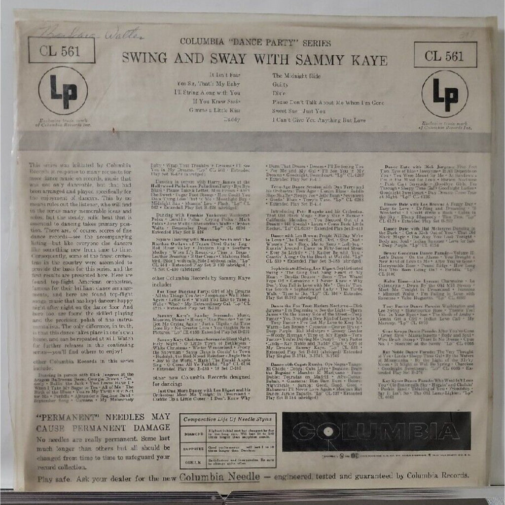 Swing And Sway With Sammy Kaye (Record)
