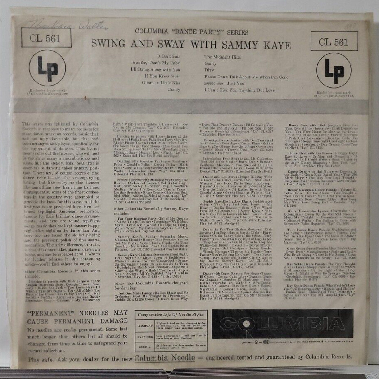 Swing And Sway With Sammy Kaye (Record)