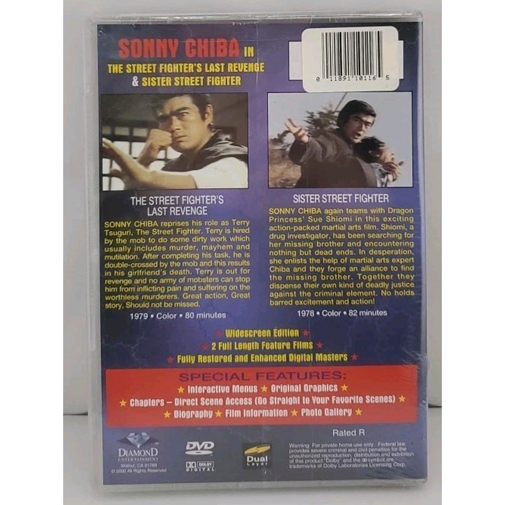 Street Fighter's Revenge & Sister Street Fighter (DVD) *Brand New*