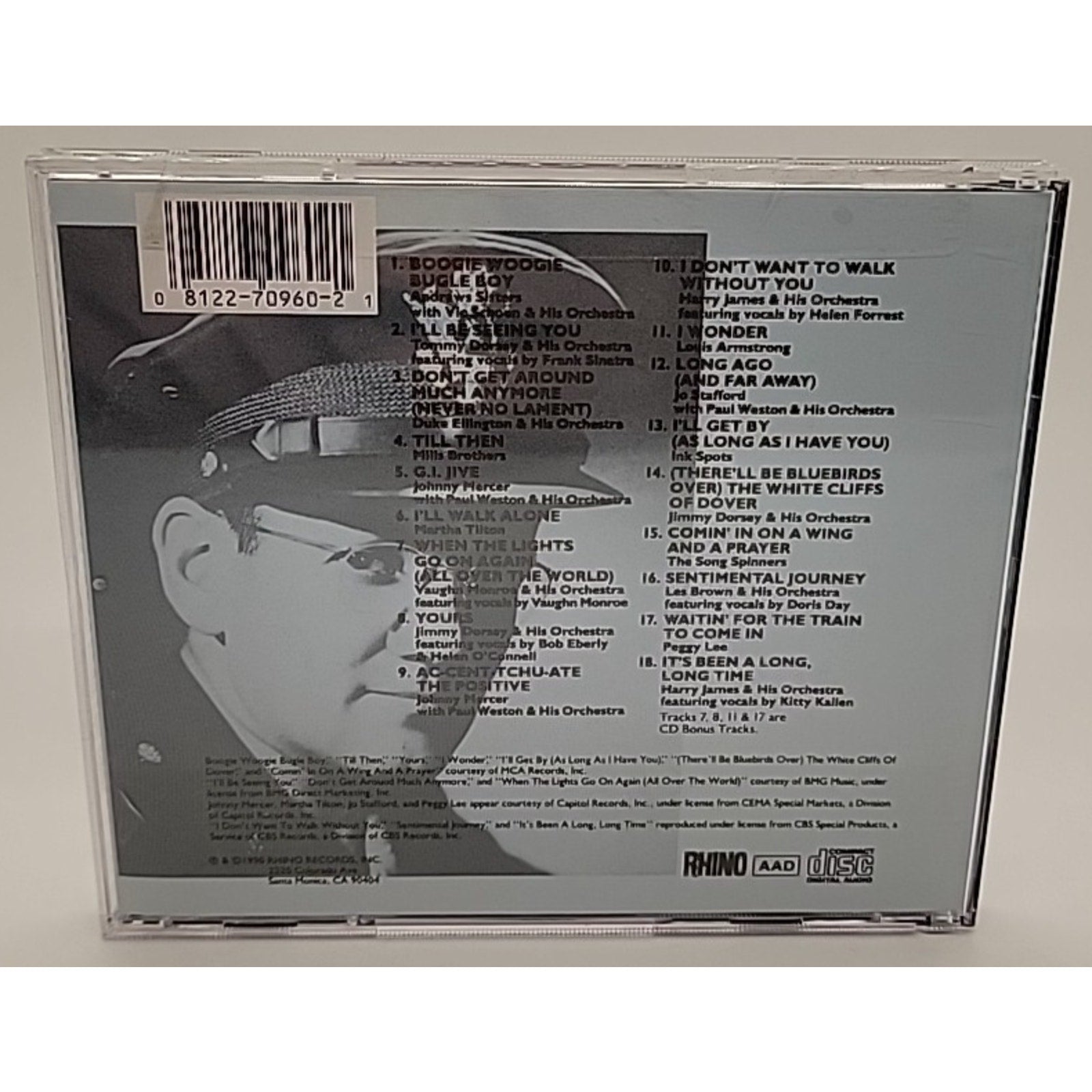 Songs That Got Us Through WWII by Various (CD, 1990)