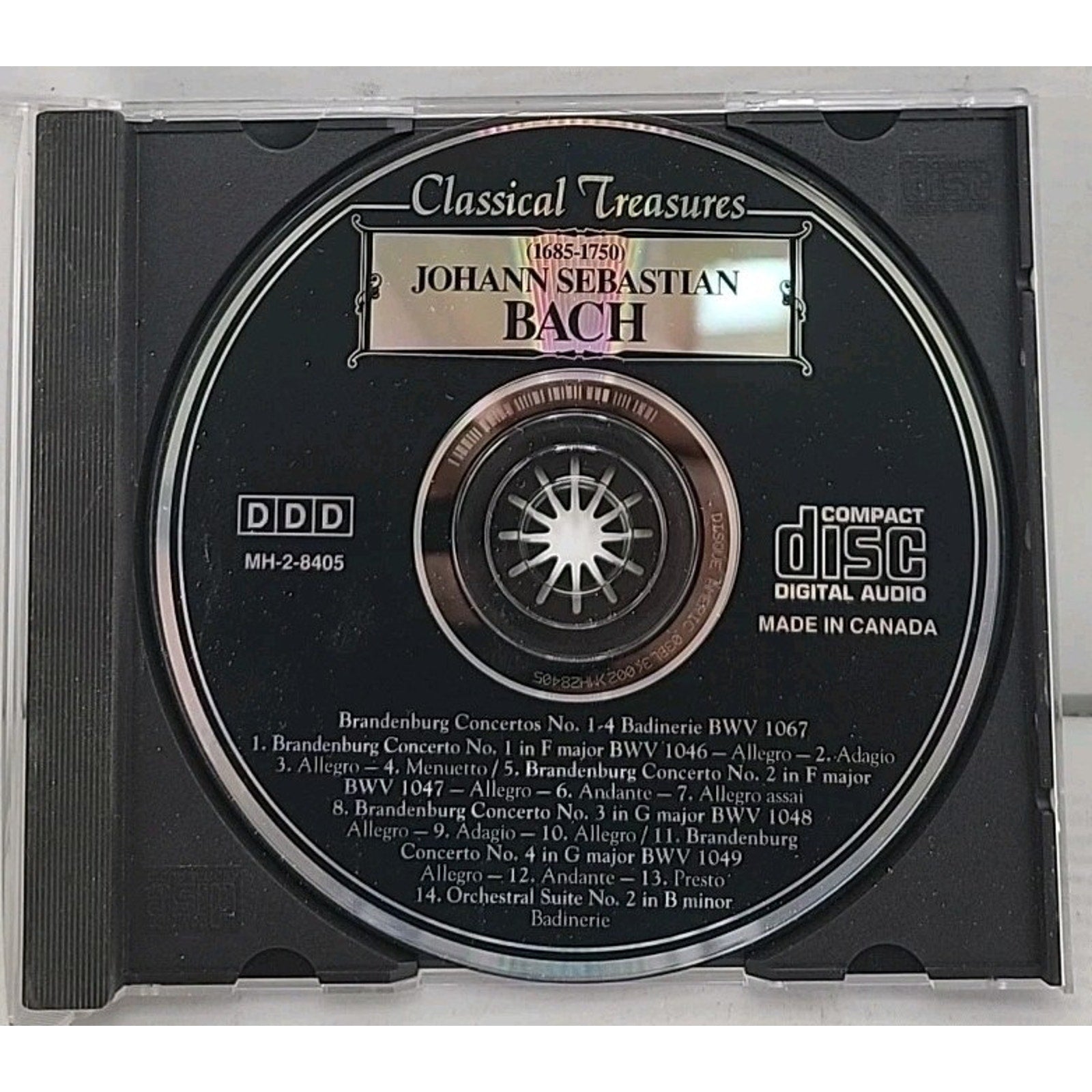 Bach: Brandenburg Concertos 1-4 / Musici di San Marco (CD, 1999, Madacy)
