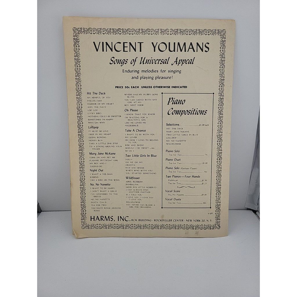 Al Dubin and Harry Warren FORTY-SECOND STREET Sheet Music 1932