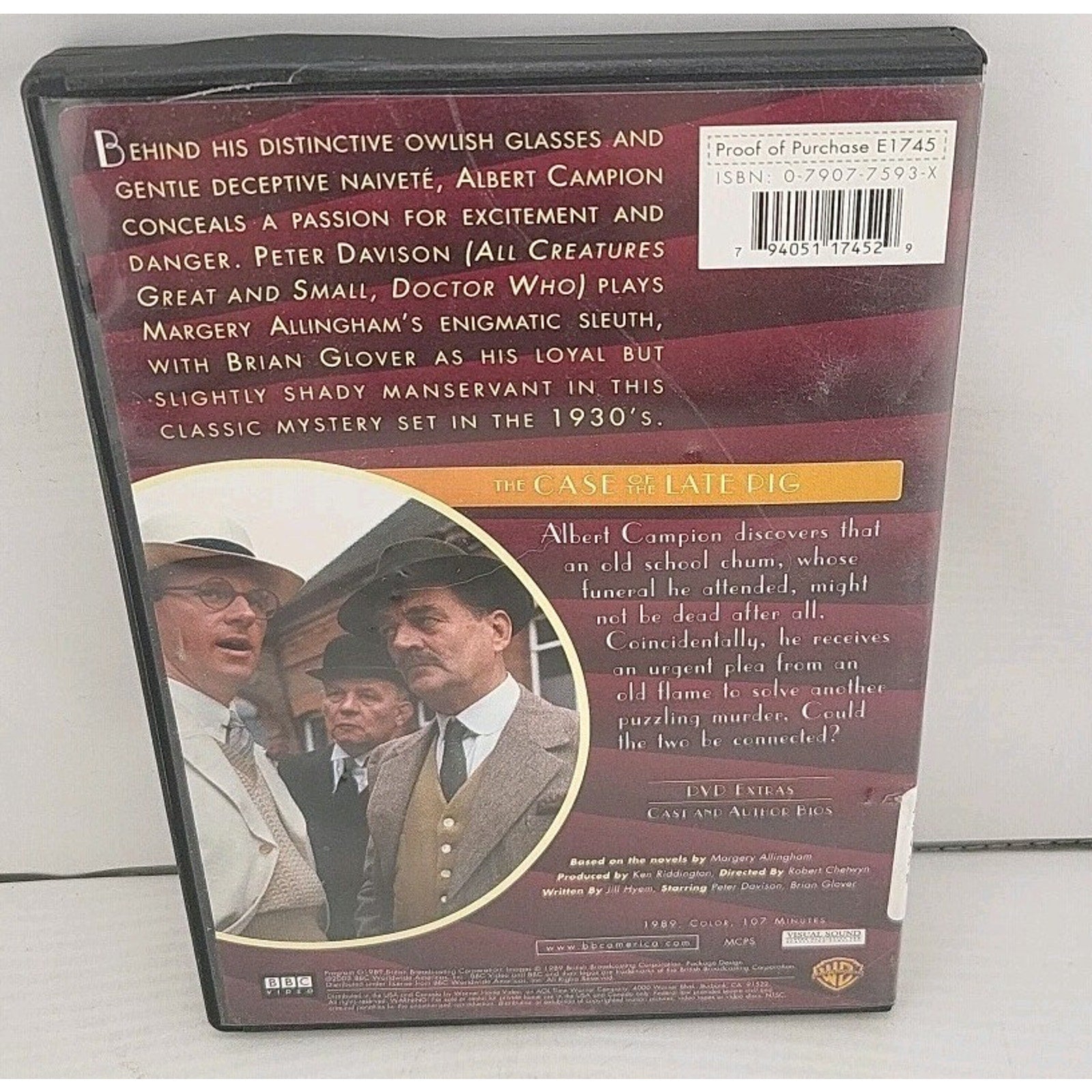 Case of the Late Pig (DVD, 1989)