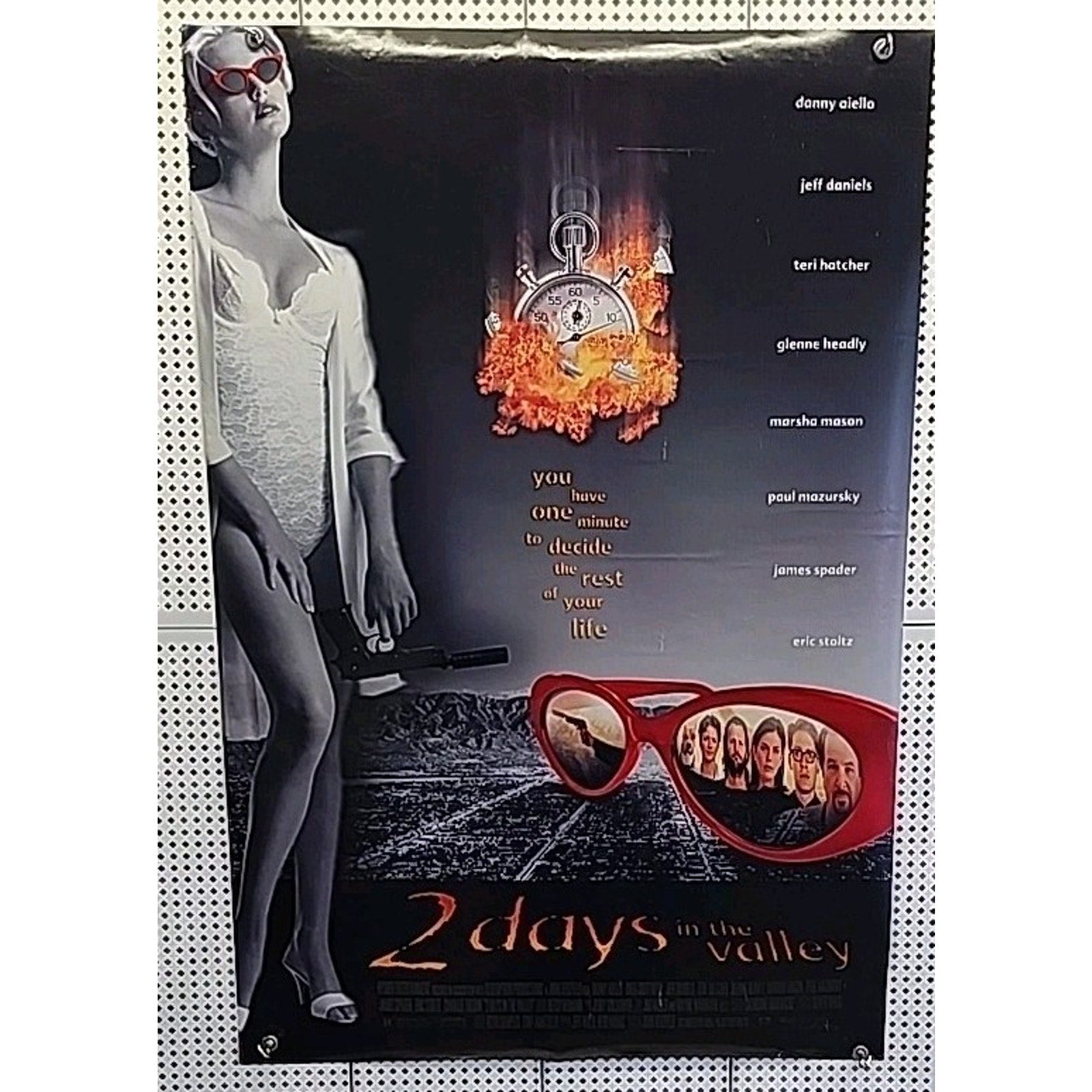 2 Days In The Valley 1996 Double-Sided Movie Poster 27x40 Terri Hatcher
