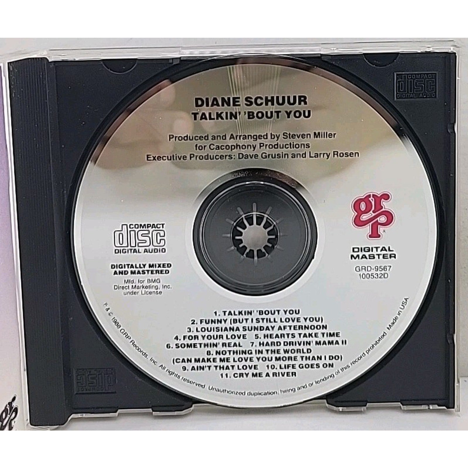 Talkin' 'Bout You by Diane Schuur (CD, 1988, GRP (USA))