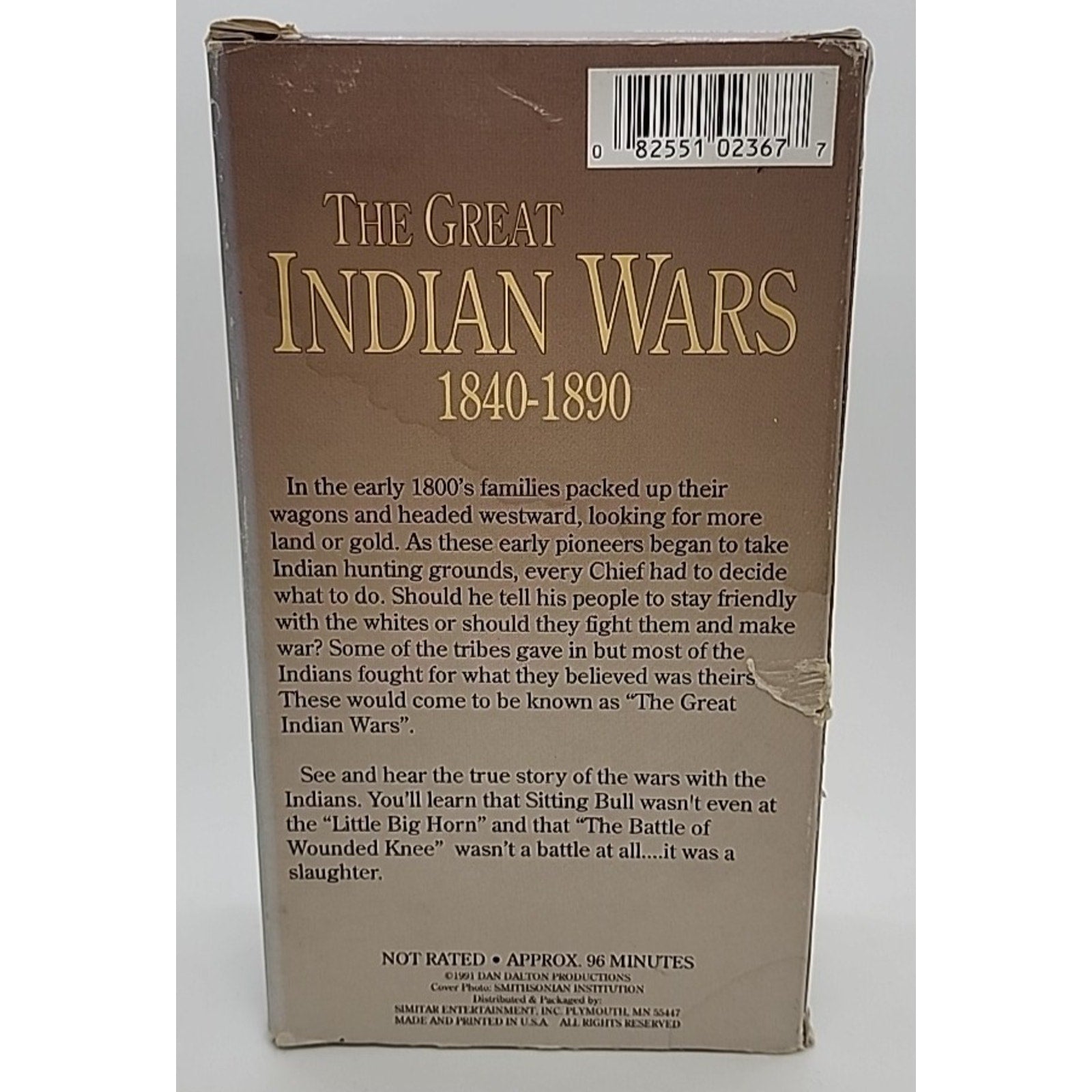 The Great Indian Wars (VHS, 1991)