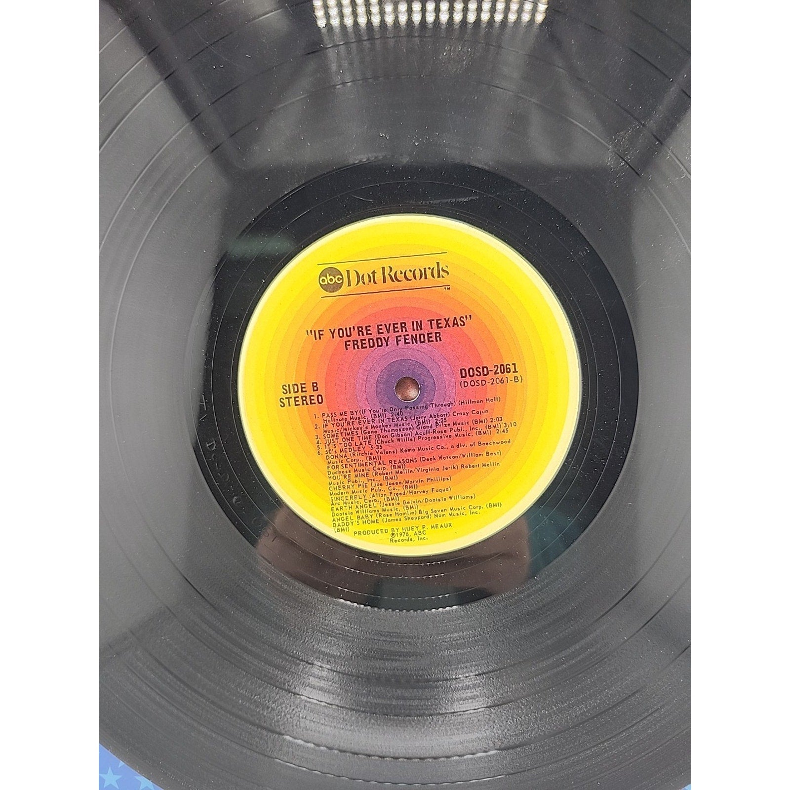 Freddy Fender If You're Ever In Texas 33 RPM LP Record ABC Dot 1976 DOSD-2061