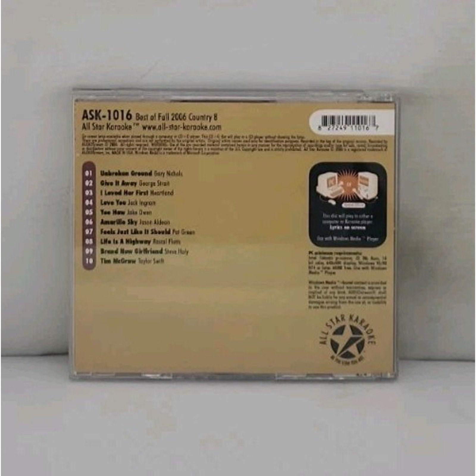 Karaoke: Best of Summer Country, Vol. 8 by Various (CD, 2006)