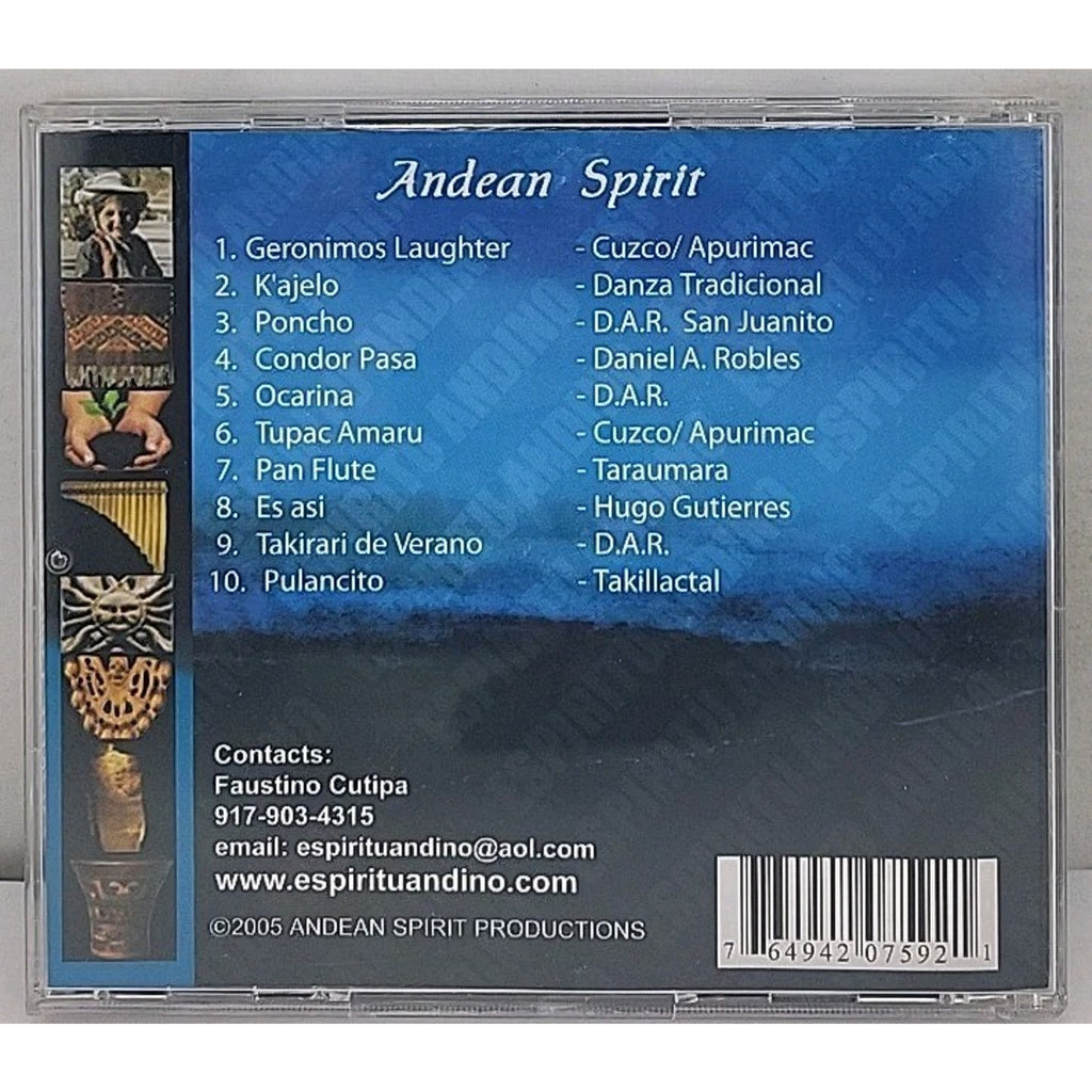 Andean Spirit - Espíritu Andino -Music CD -