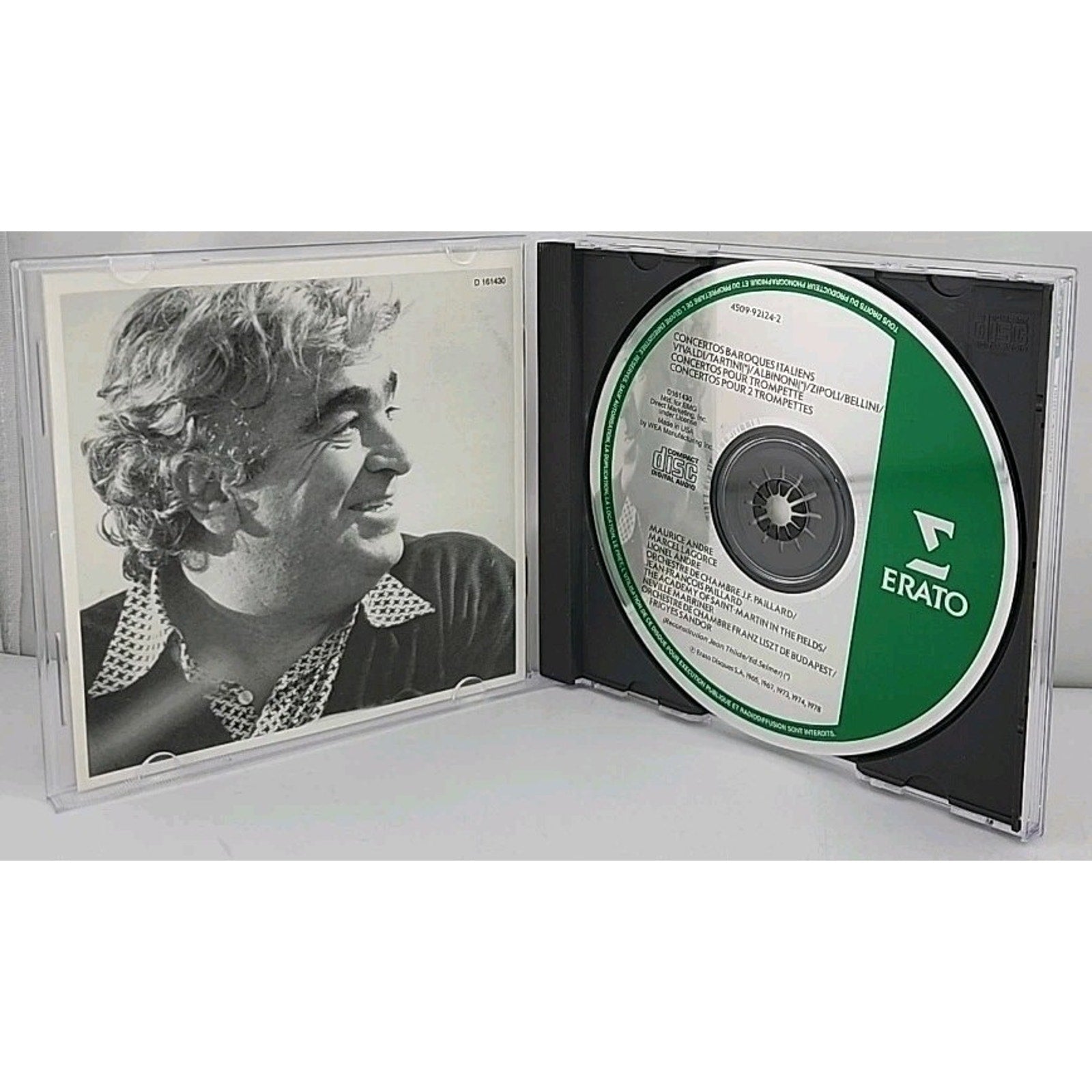 Concertos Baroques Italiens Maurice Andre (CD, 1993, Erato) EUC Italian Baroque