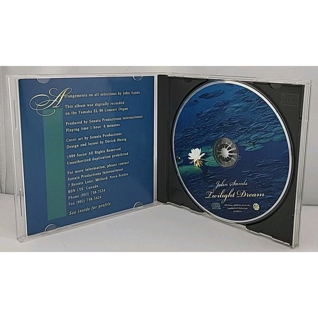 John Sands Twilight Dream 12trk CD Peacefully Instrumental Wind Beneath My Wings