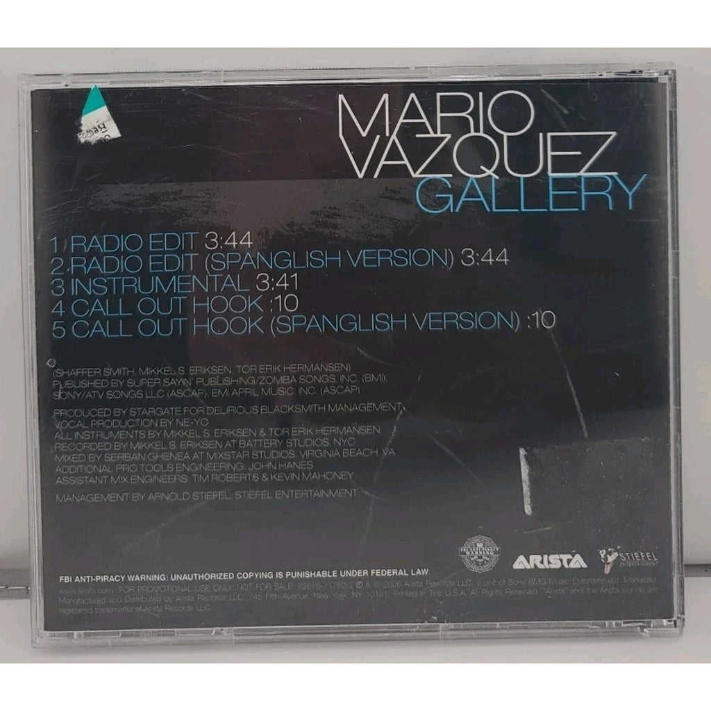 Mario Vazquez Gallery CD