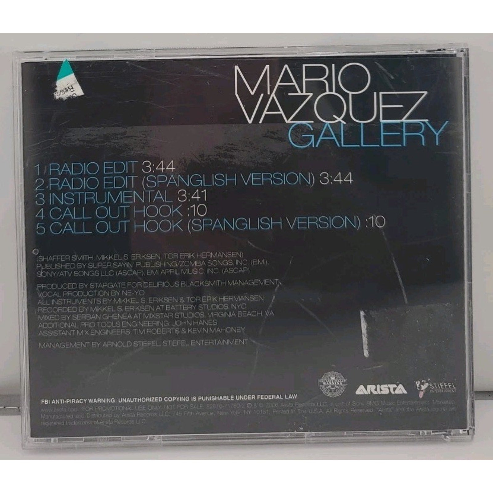 Mario Vazquez Gallery CD