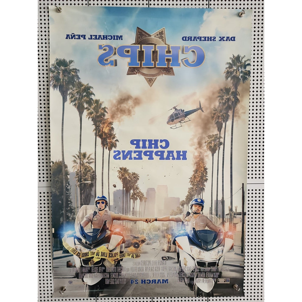 Chips Chip Happens Movie Promo Poster 27x40 2017 Dax Shepard