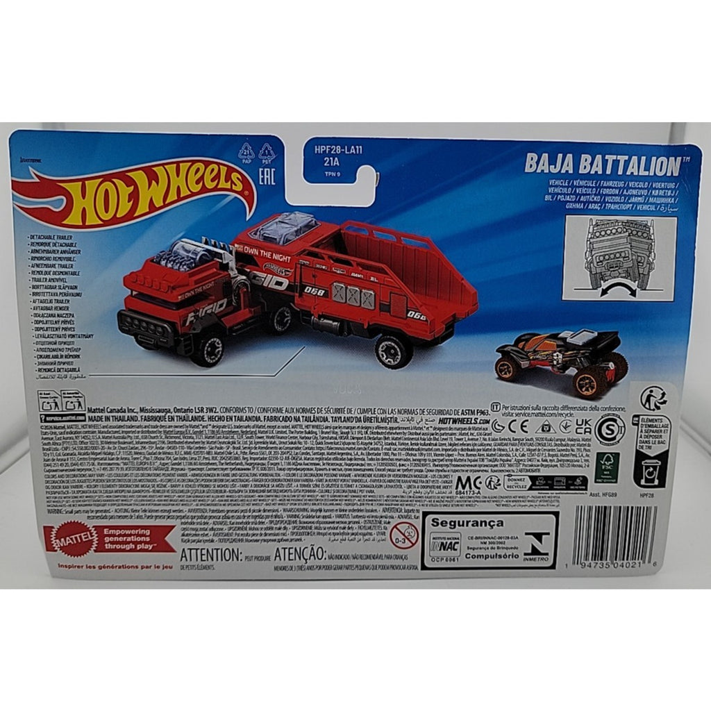 Mattel Hot Wheels Super Rigs Car & Truck Play Vehicles Baja Battalion
