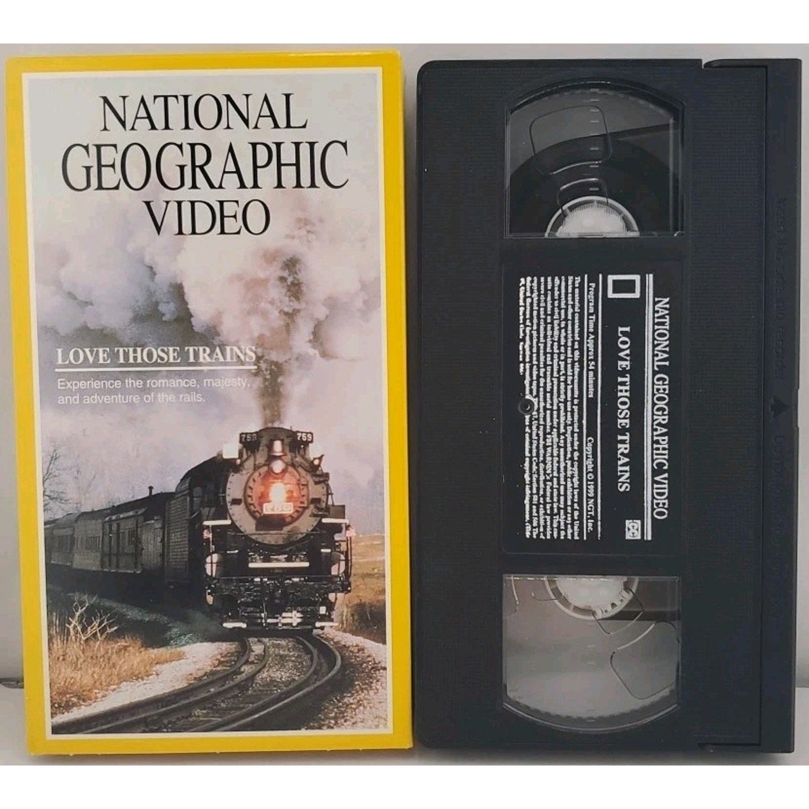 National Geographic Video - Love Those Trains (VHS, 1997)