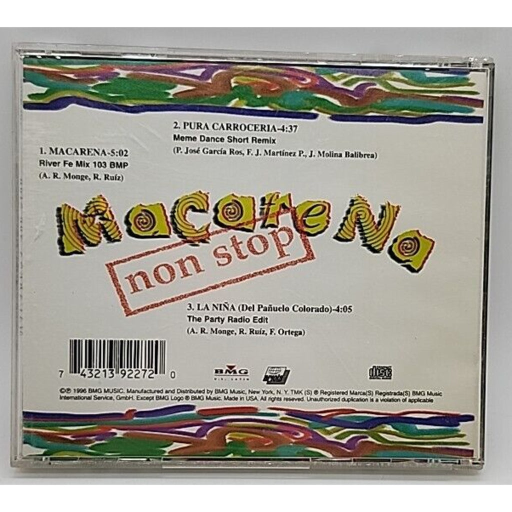 Macarena Non Stop [Single] [Single] by Los del Rio (CD, Jun-1996, Sony BMG)
