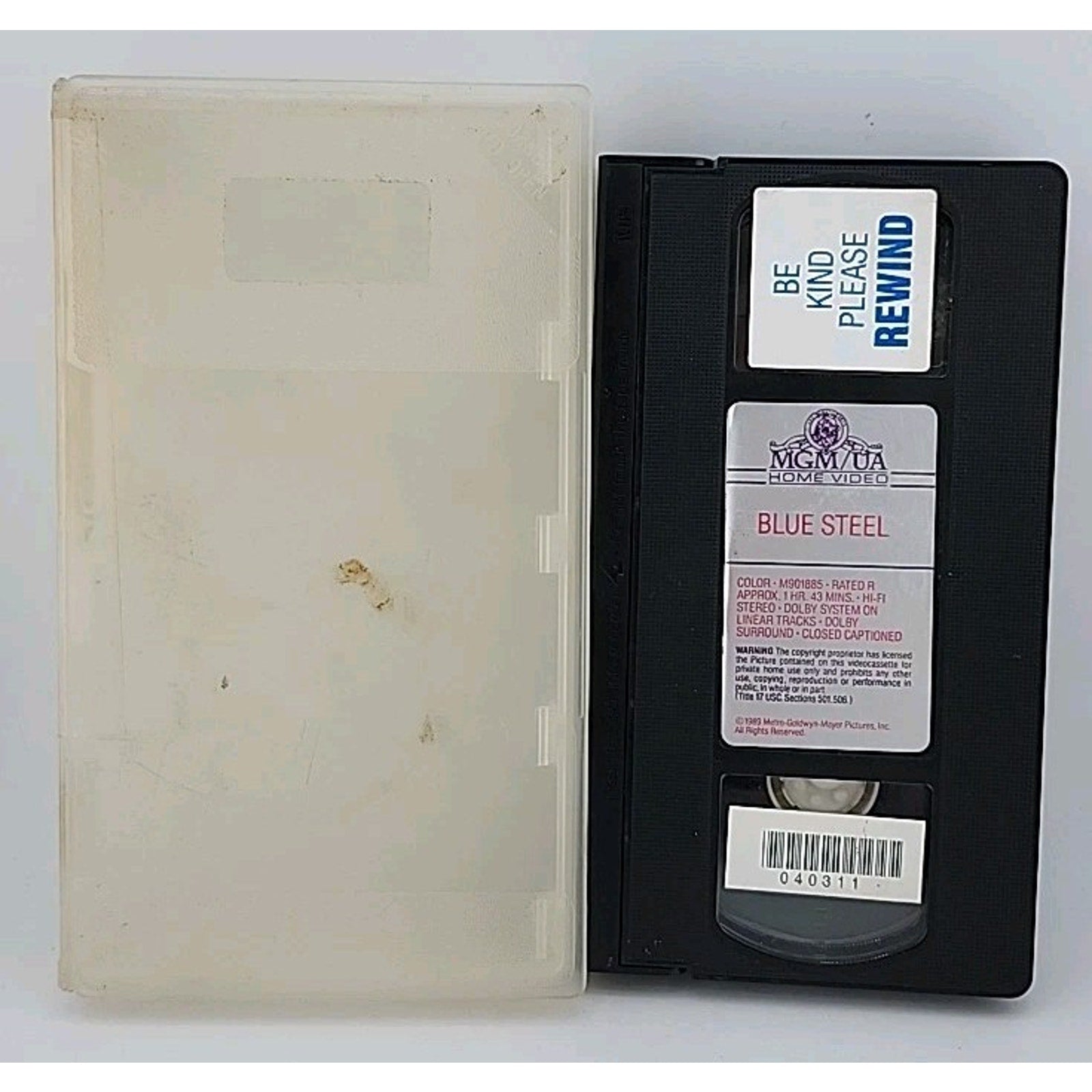 Blue Steel (VHS, 1990, Movie Time)