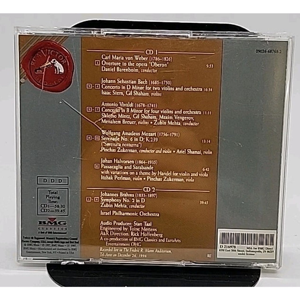 Israel Philharmonic Orchestra-60th Anniversay Gala Concert (CD, Jul-1997, 2 CD'S