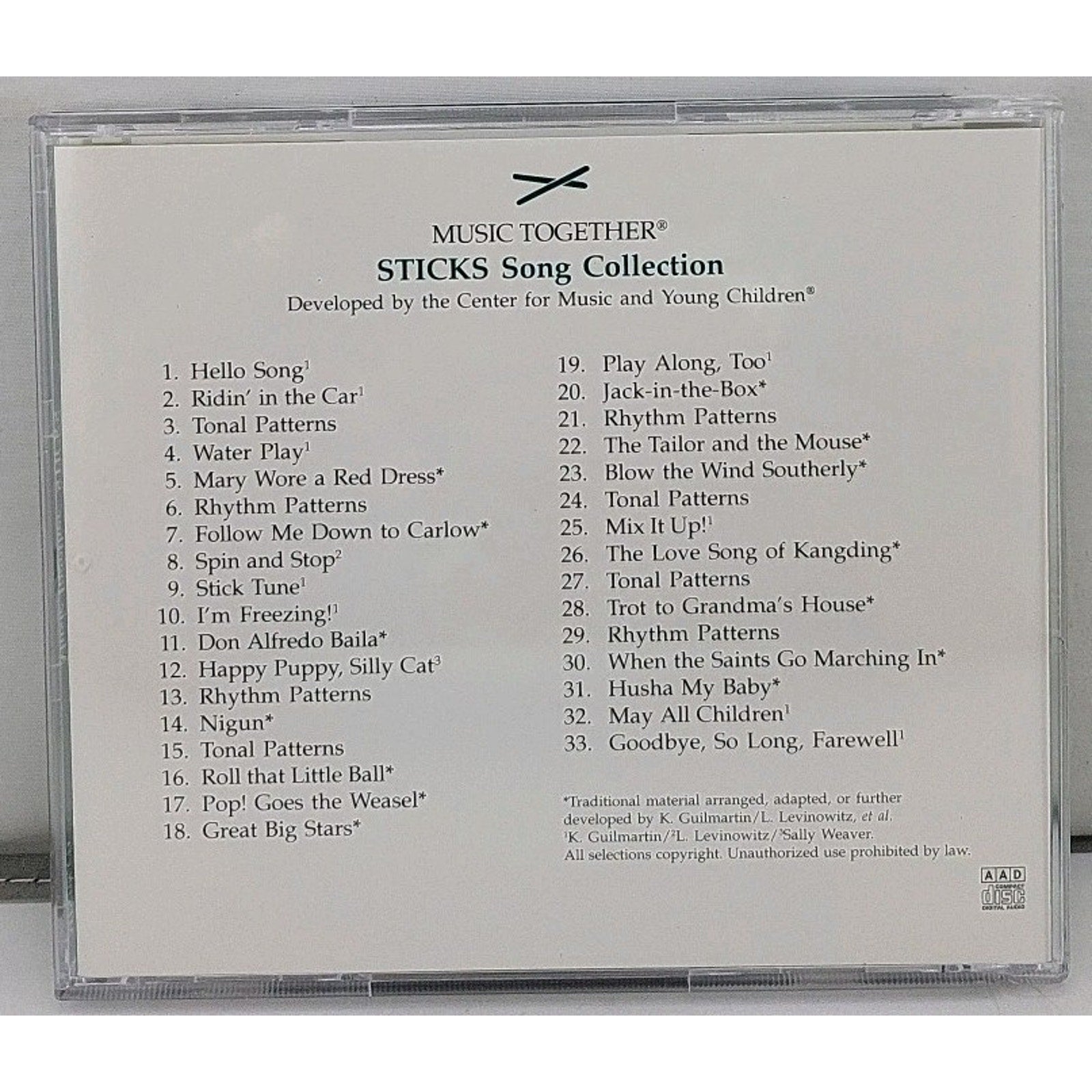 Music Together Sticks CD