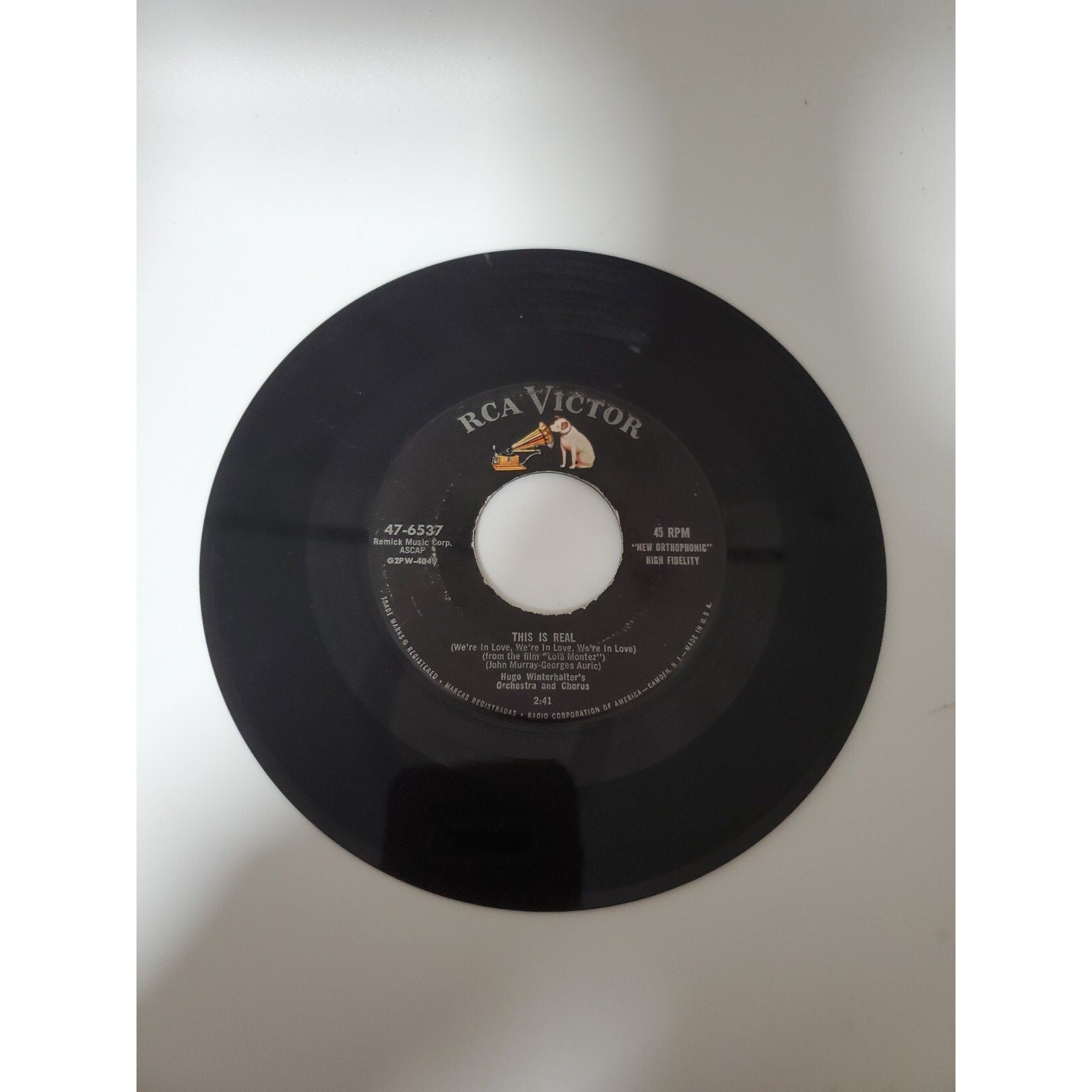 Eddie Heywood - Canadian Sunset/This Real - 45RPM Record - Singles
