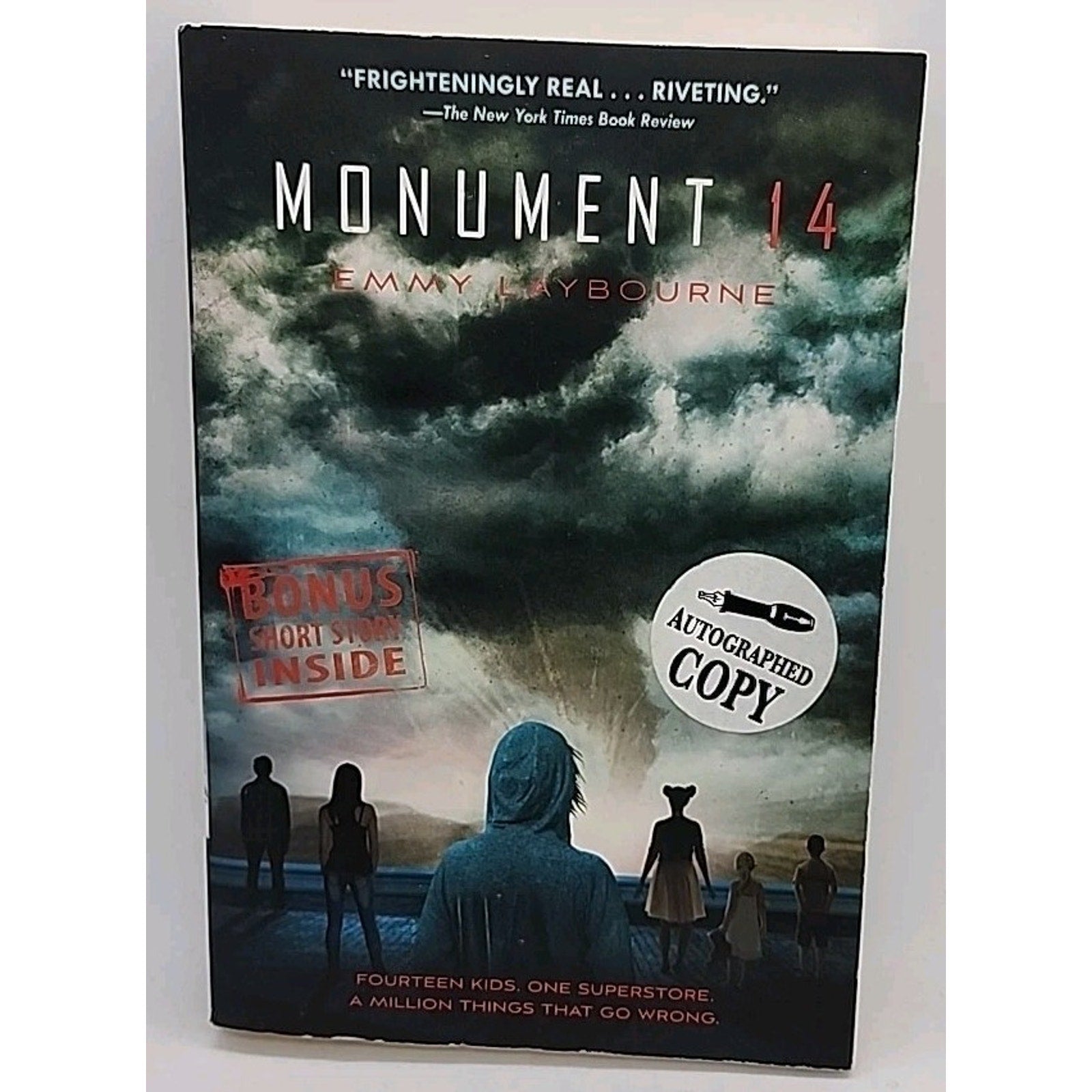 Monument 14 by Emmy Laybourne (2013, Trade Paperback) *Signed*