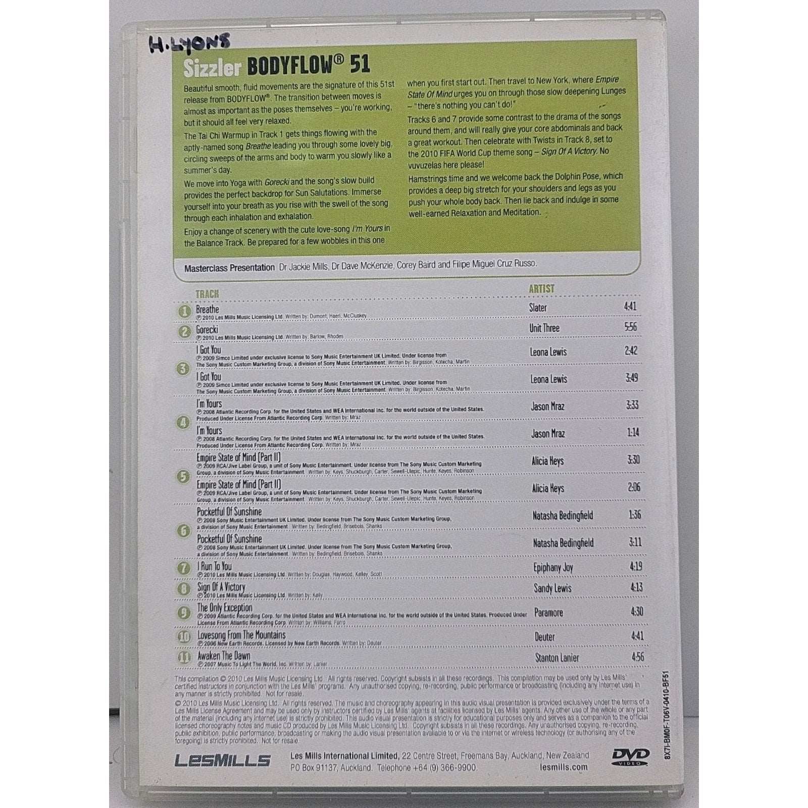 Les Mills Body Flow DVD Release 51