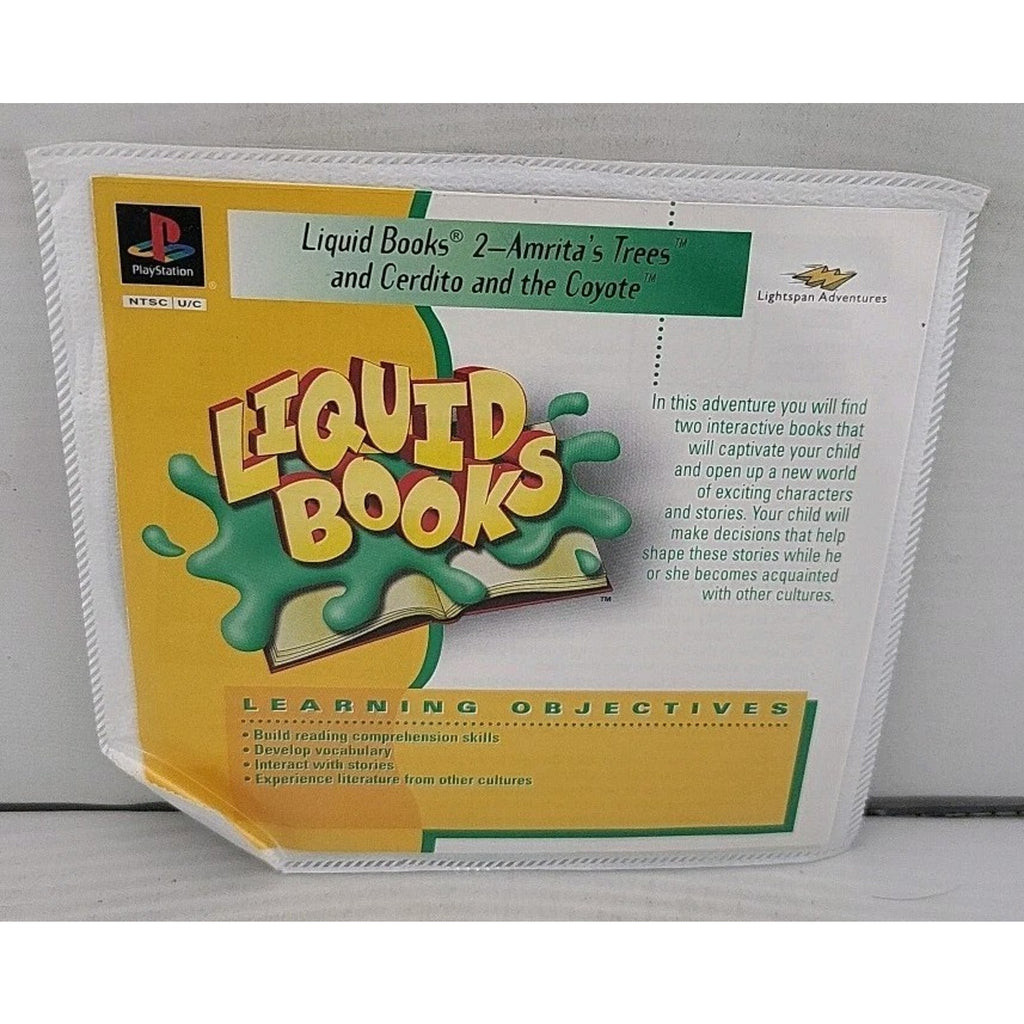 Liquid Books Amrita's Trees & Cerdito & the Coyote Reading # 2 PlayStation 1 PS1