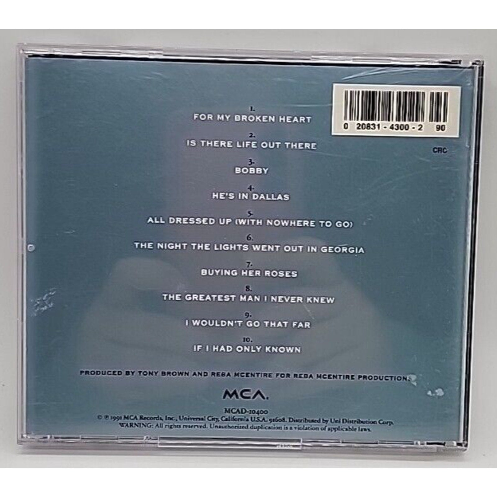 Reba McEntire - For My Broken Heart (CD)