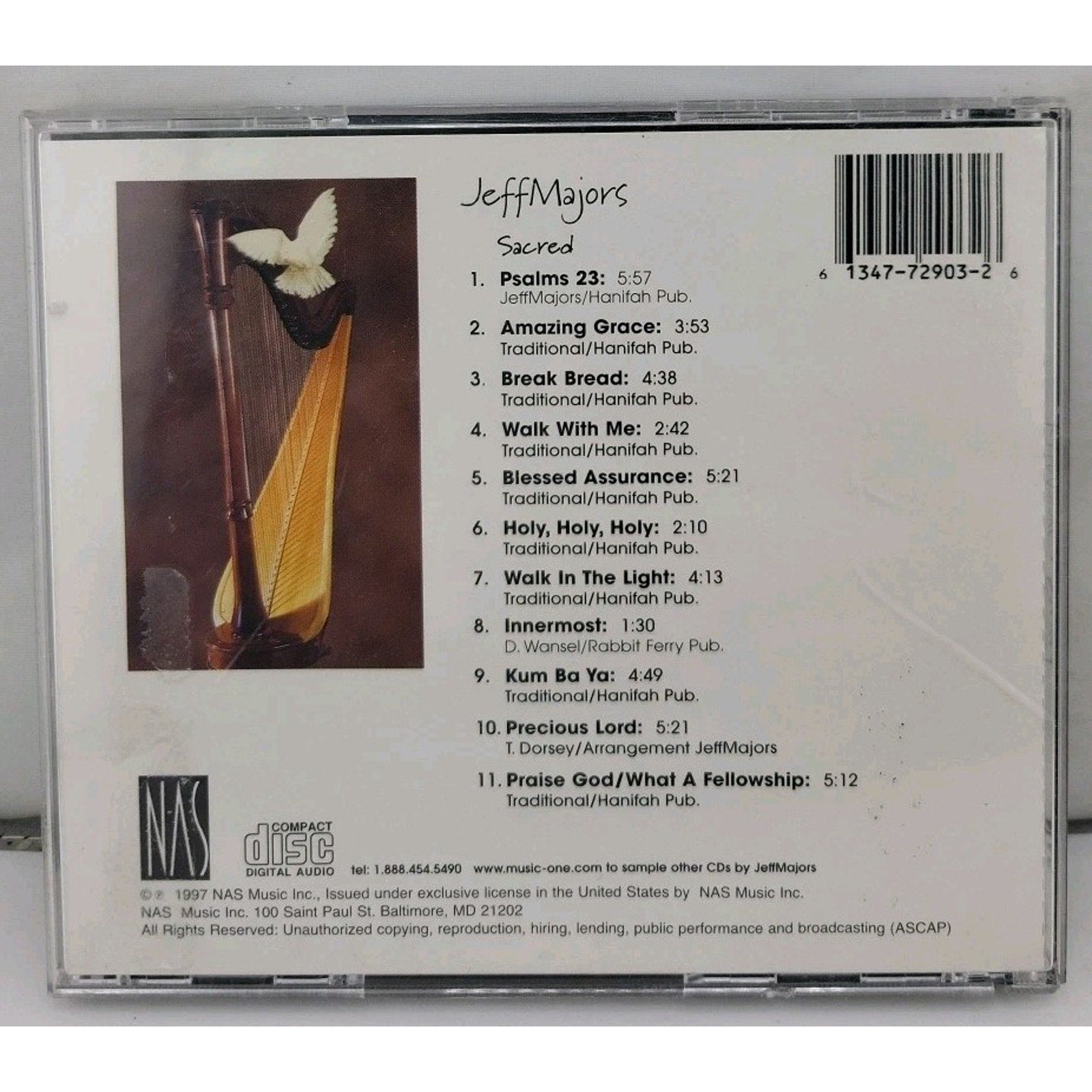 Sacred by Majors, Jeff (CD, 2001)