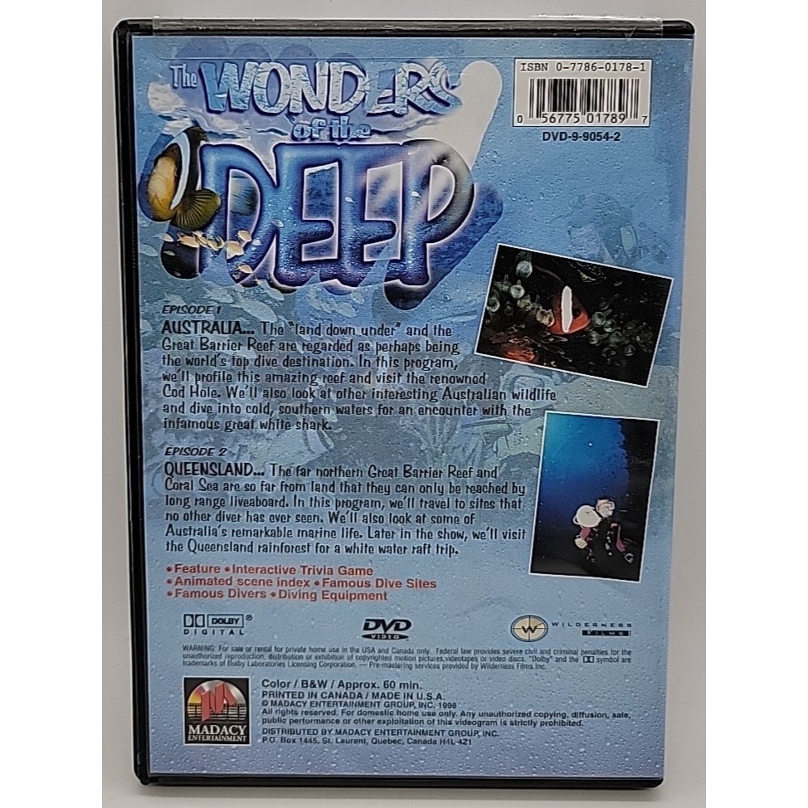 Wonders of the Deep: Australia Queensland (DVD, 1998)