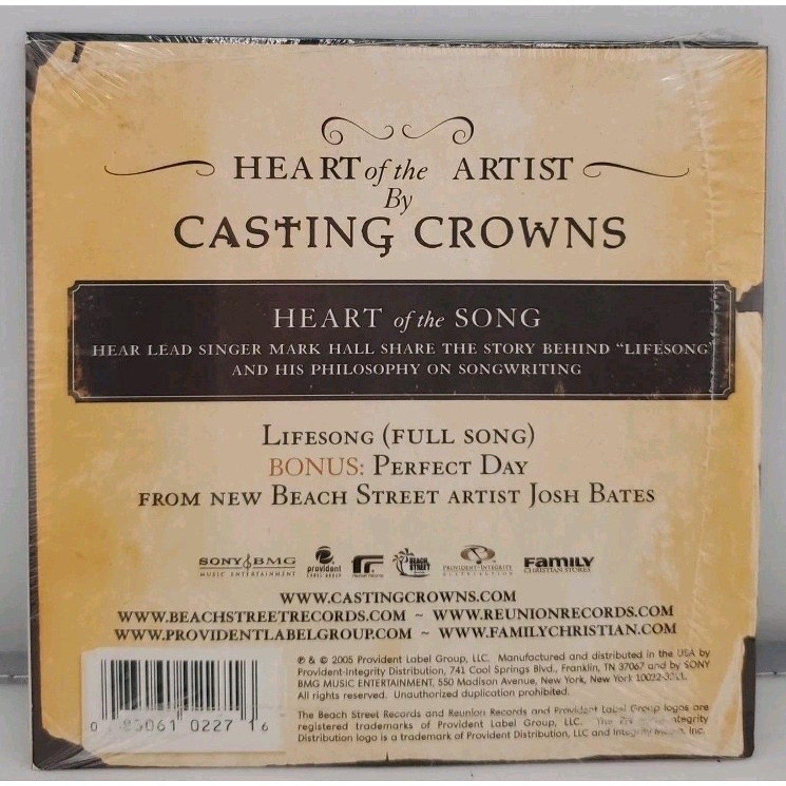 Casting Crowns : Heart of the Artist (CD) *Brand New*