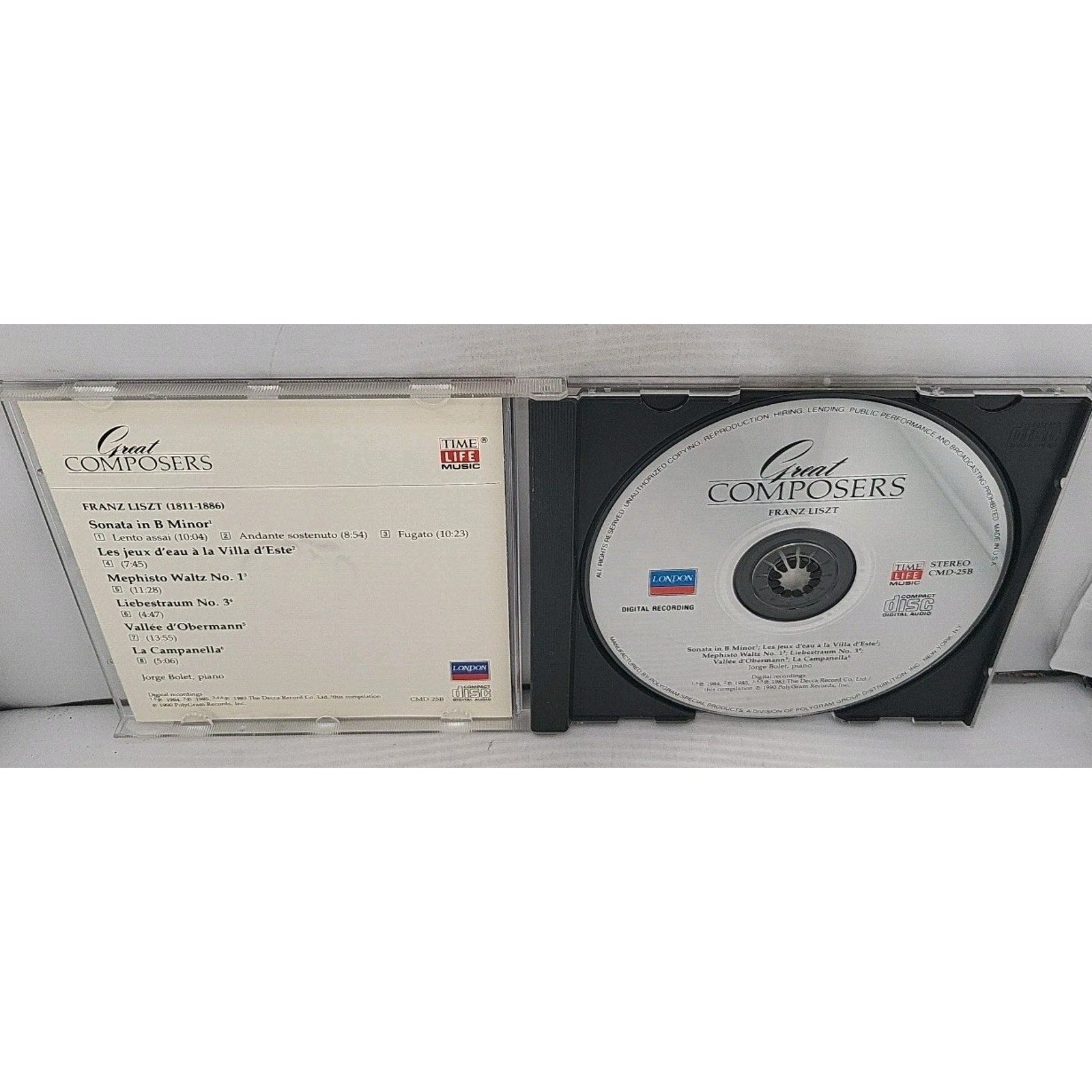Liszt Great Composers CD