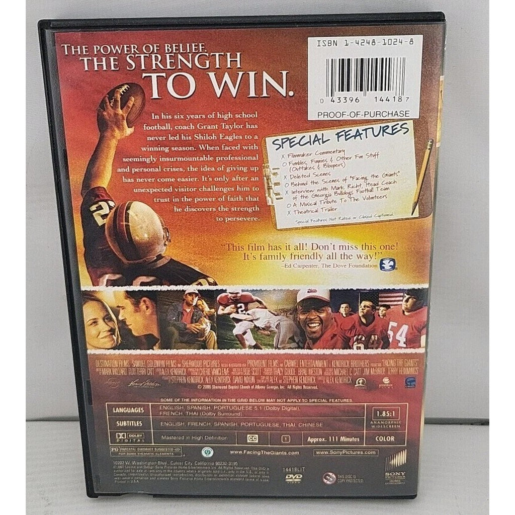 Facing the Giants (DVD, 2006)