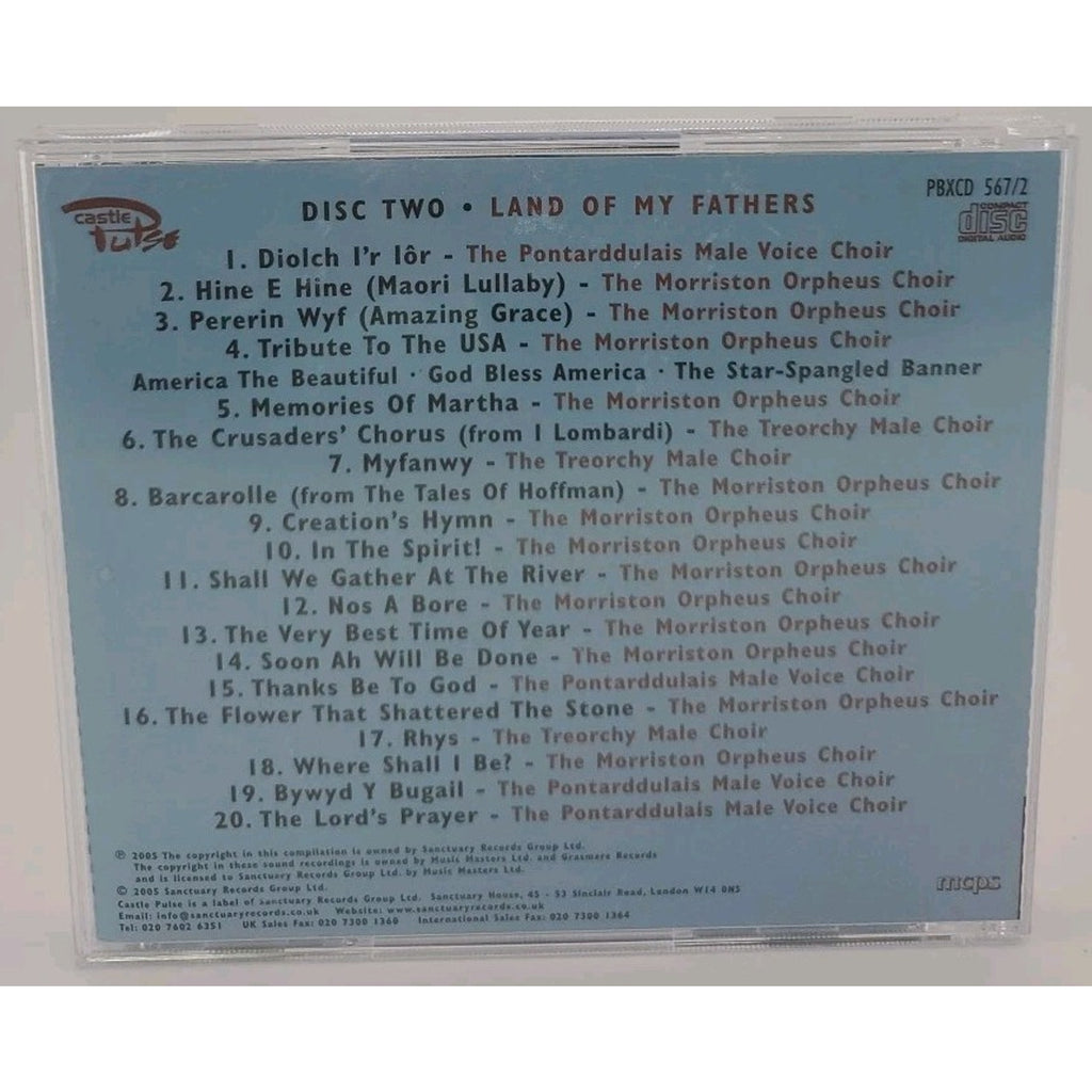 Land of My Fathers: 100 Great Welsh Choir Favorites - Disc 2 CD