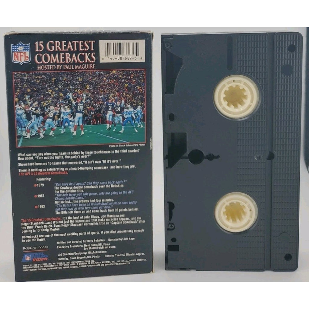 NFLs 15 Greatest Comebacks (VHS, 1993)