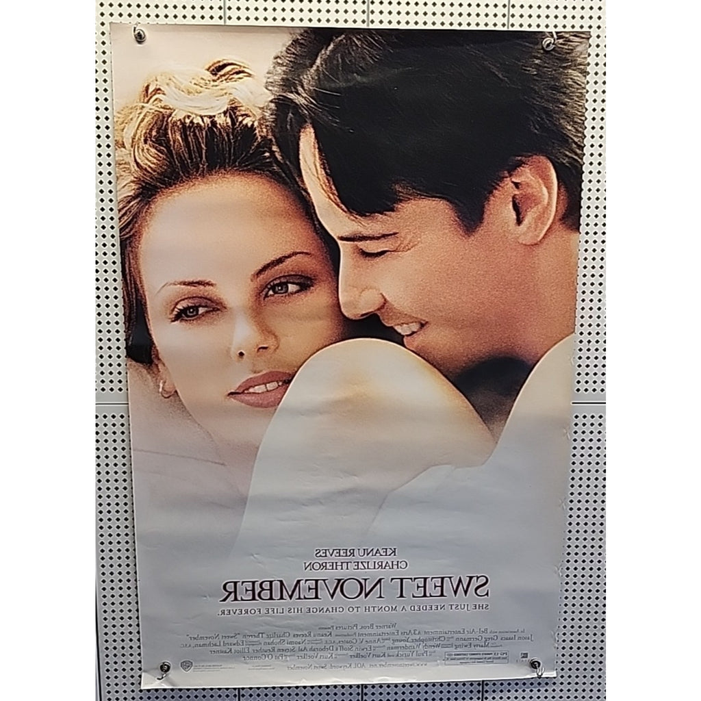 Sweet November - Double Sided Original Movie Poster 27” X 40” Charlize Theron