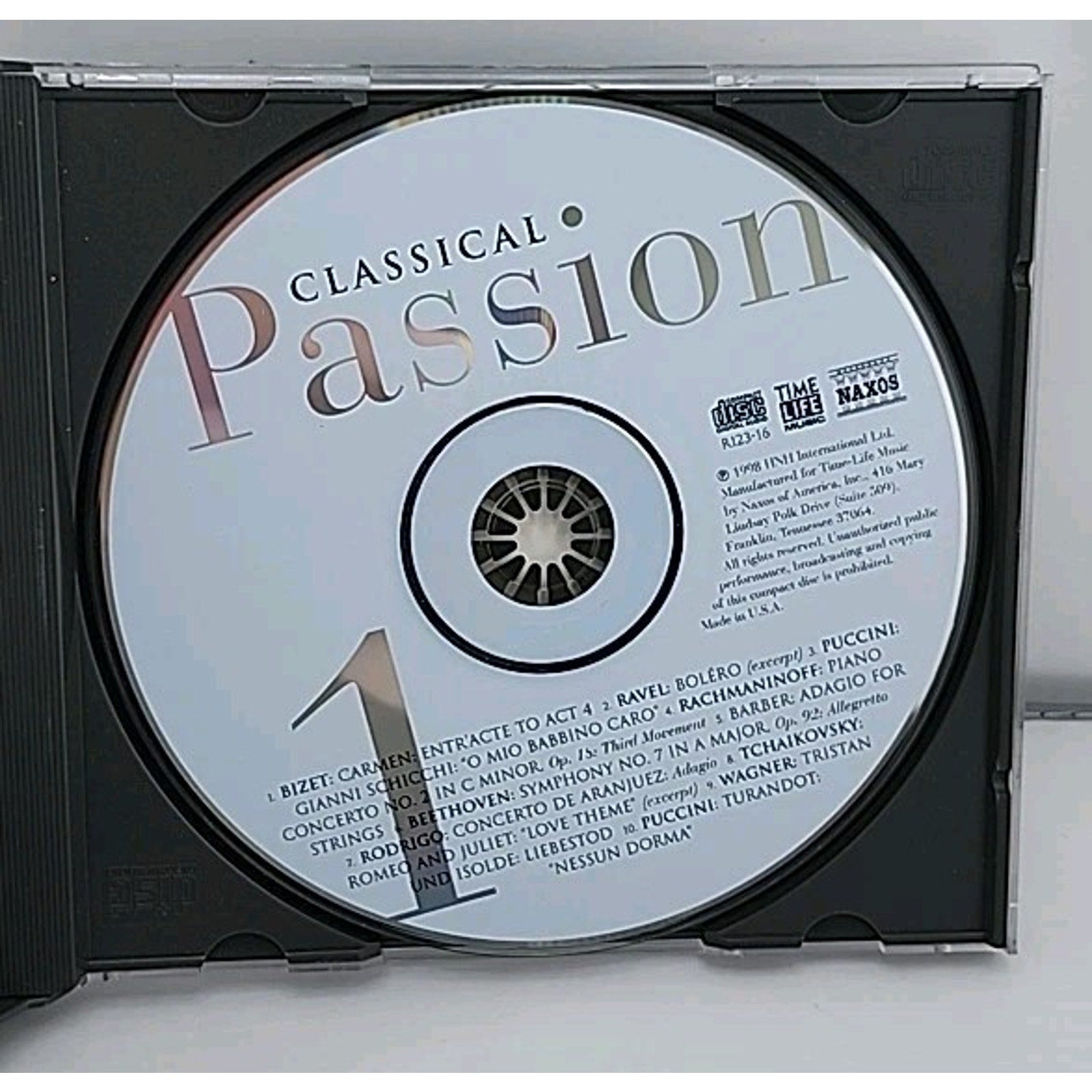 Classical Passion 3-CD Set Time-Life R123-16 Naxos 32 Tracks