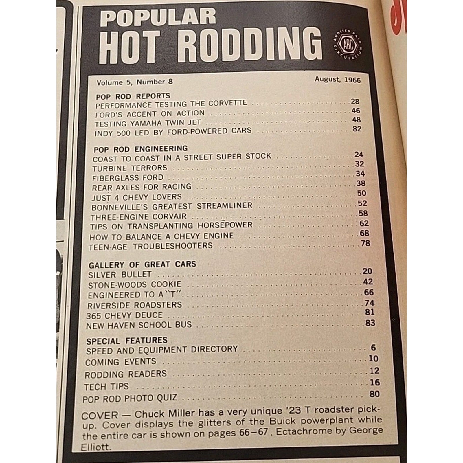 Popular Hot Rodding Magazine August 1966
